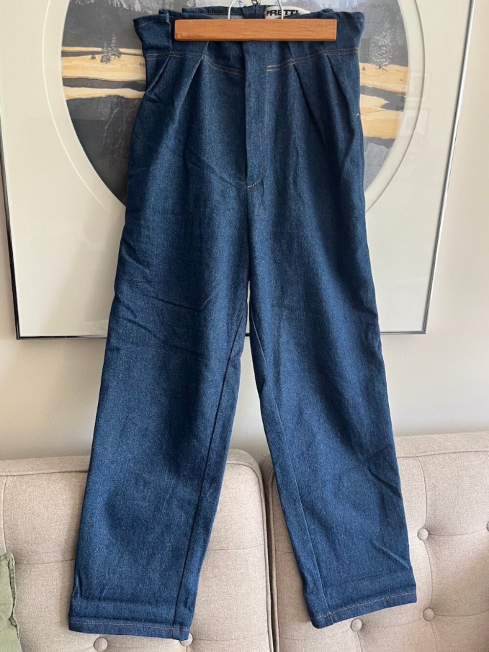 Pretty Denim Andy Pleated Jeans - Picture 2 of 5
